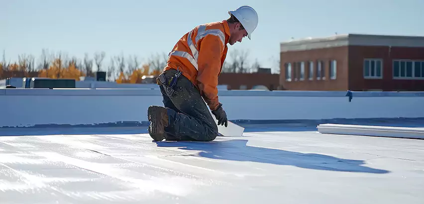 Flat Roof Drain Installation in Marysville