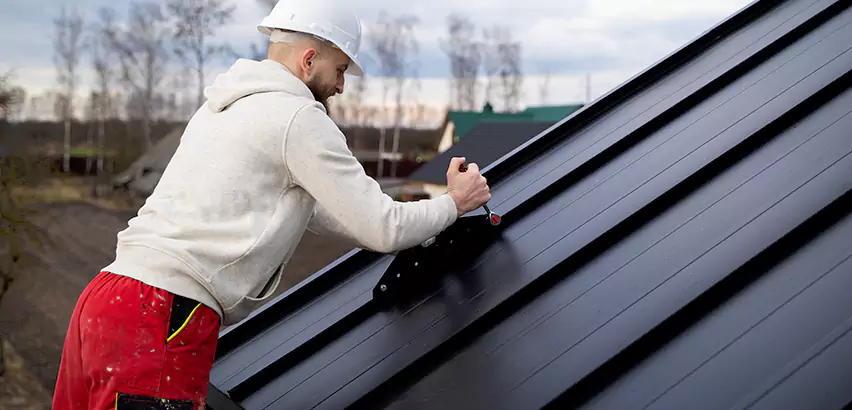 Tin Roof Ridge Cap Installation in Marysville